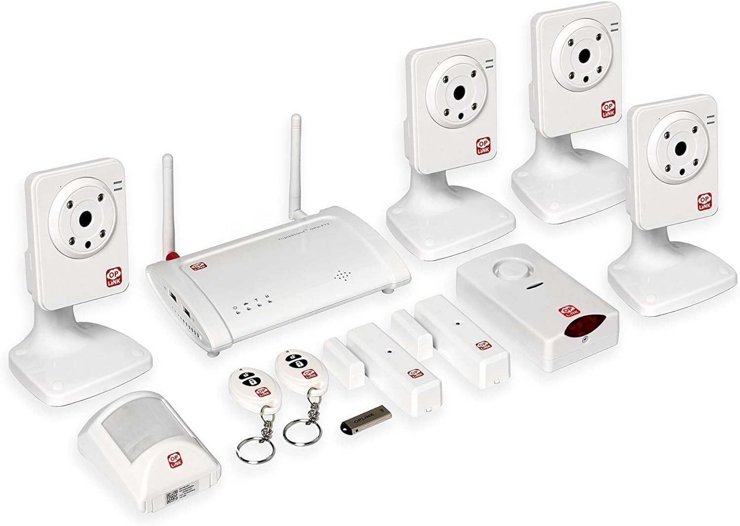 OPlink Security TripleShield Wireless Security System 4-Camera (OPG2202)