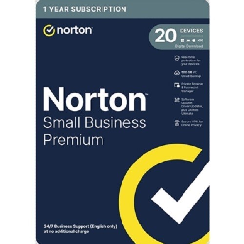 Norton Small Business Premium 2025 10 Devices Expires Jan 2027 VPN Utilities