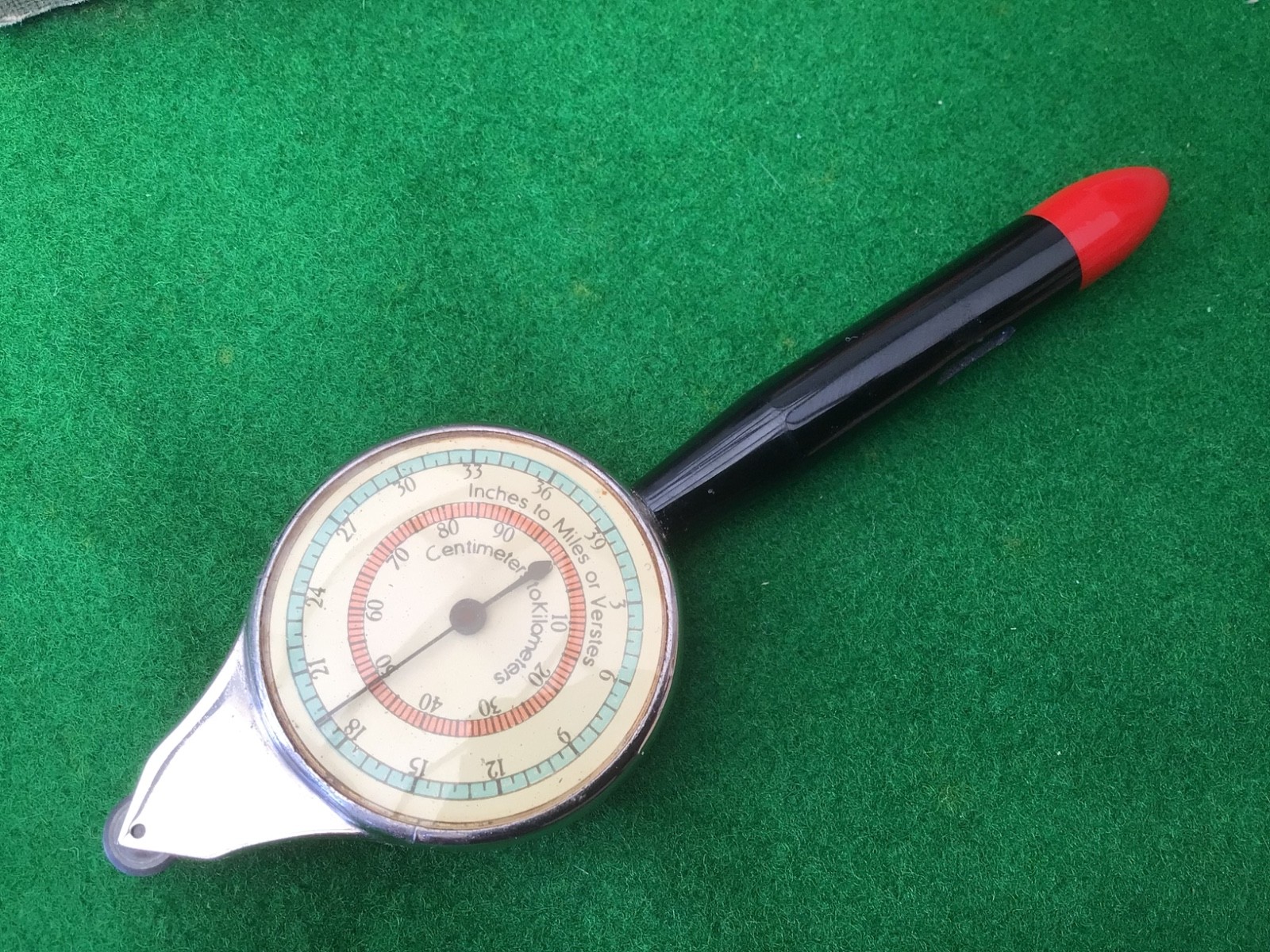 Vintage Map Measurer/ Opisometer With Compass & sparking plug tester.