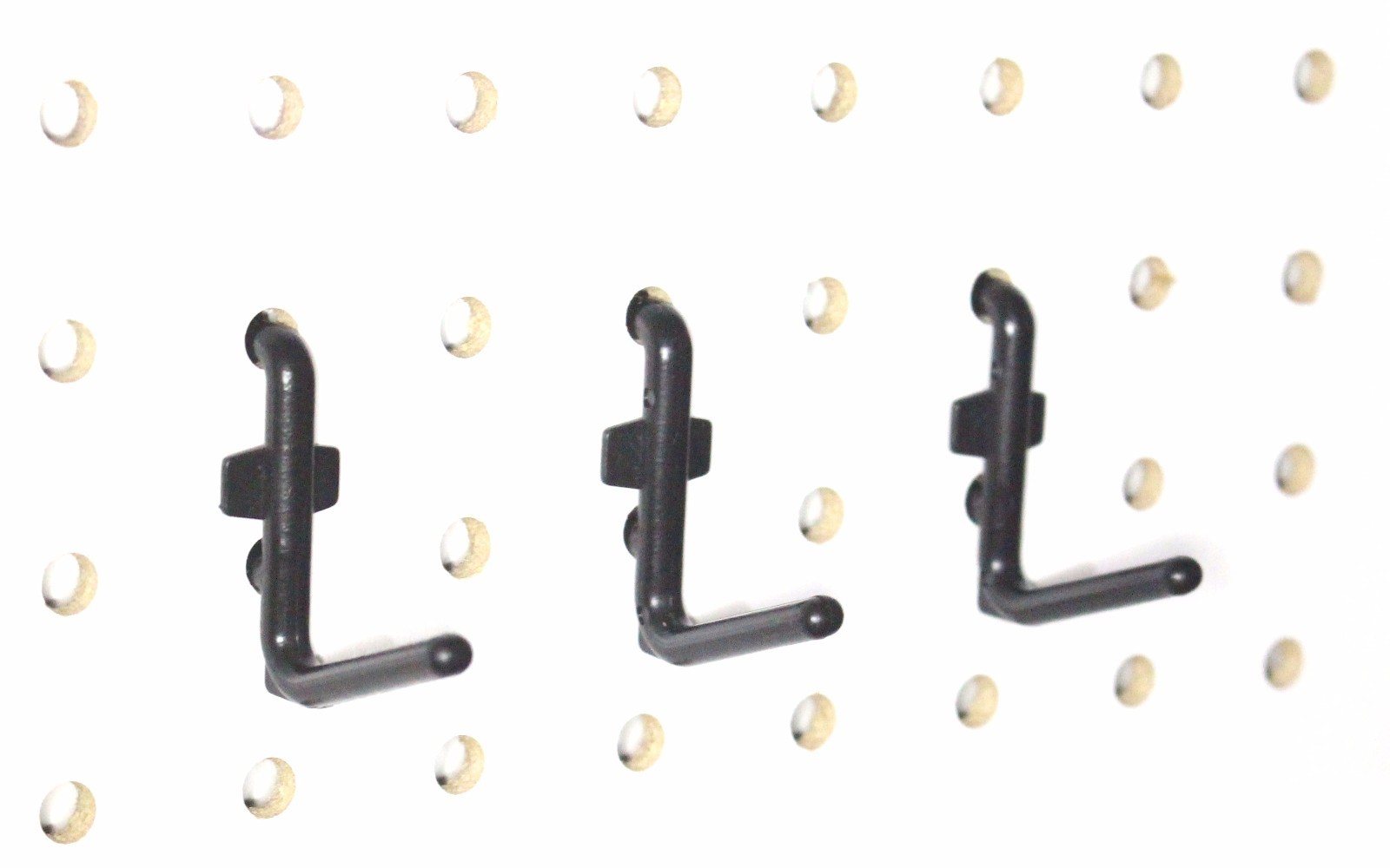 Plastic Black L Style Pegboard Hook Kit - 25 Pack Tool PEGBOARD NOT INCLUDED