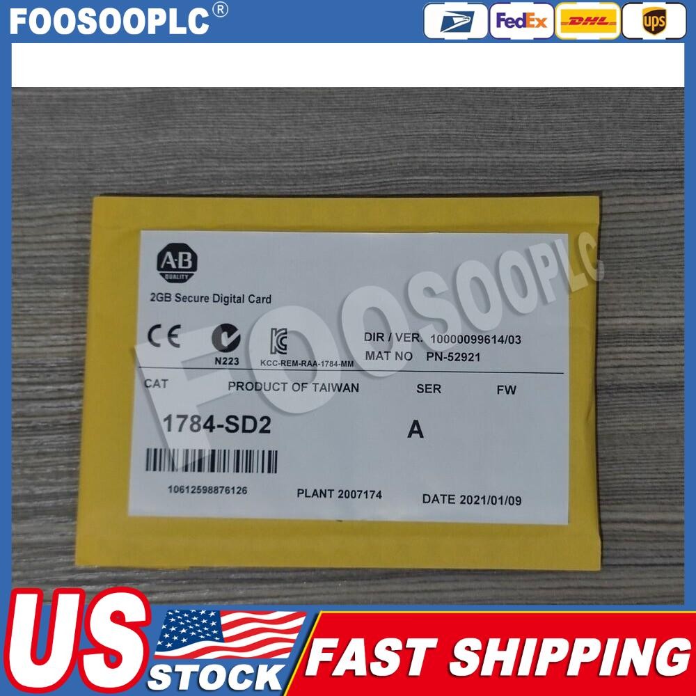 New AB 1784-SD2 Secure Digital Memory Card 2GB in Bag Sealed 1784SD2 US Free Tax