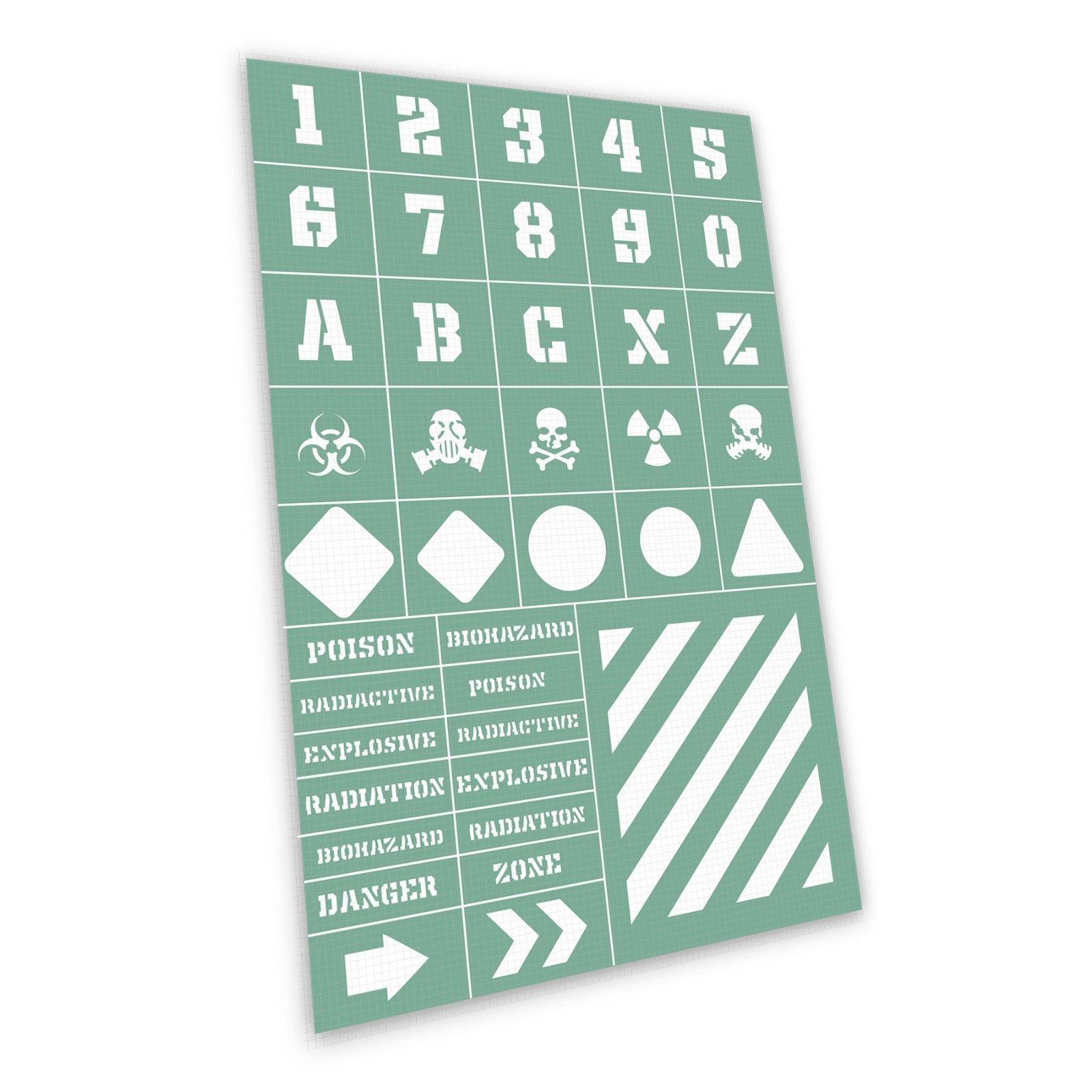 Self-adhesive stencils - Industrial - Painting Tools airbrush modelling