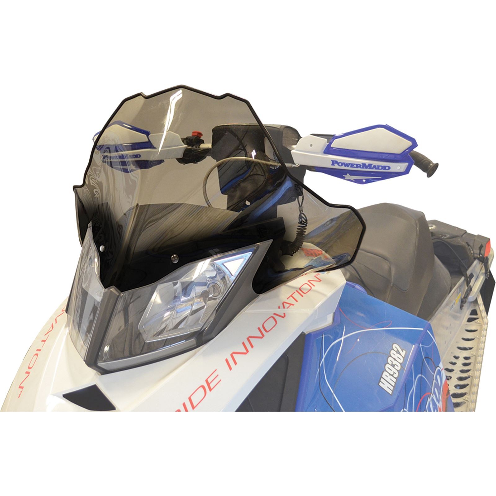 Powermadd Cobra Windshield - 15" - Mid - Smoke/Black for Ski-Doo 13422