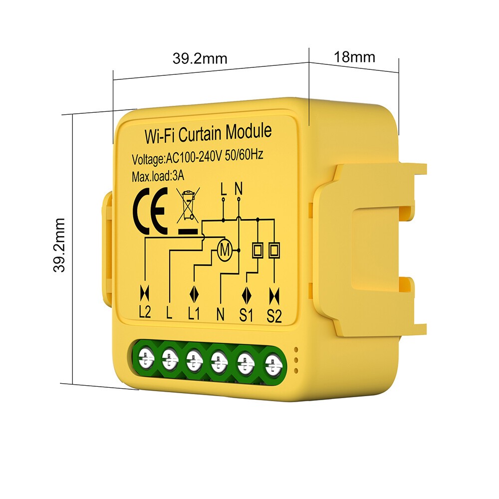 1-10 Channel Tuya WIFI Smart Curtain Switch Module for Roller Blinds Home