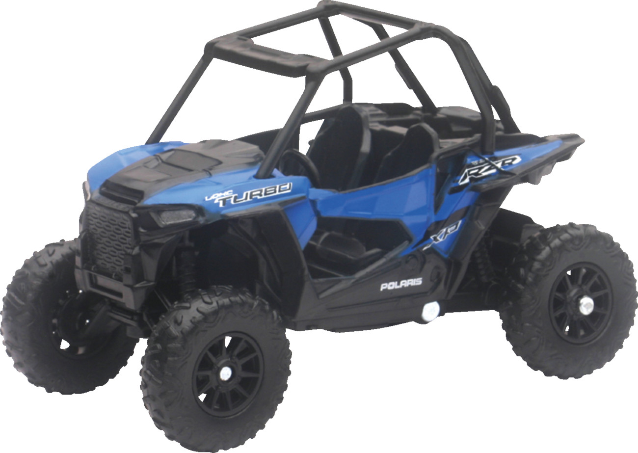 NEW RAY TOYS Fits Mini Polaris RZR XP1000 EPS - 1:18 Scale - Black/Blue 07343