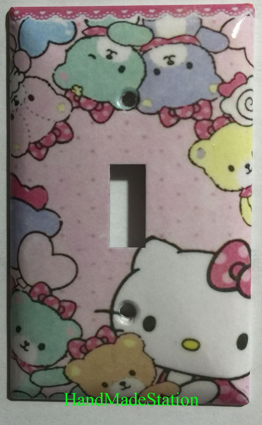 Hello Kitty & Friends Light Switch Power Outlet Wall Cover Plate Home decor
