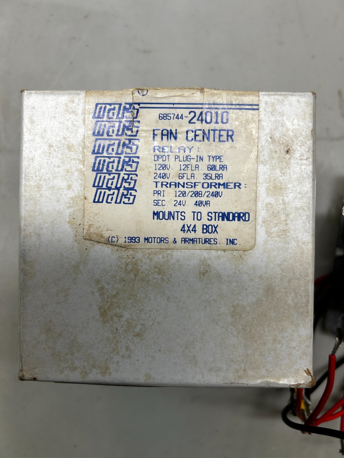 MARS 685744-24010 Fan Control Center