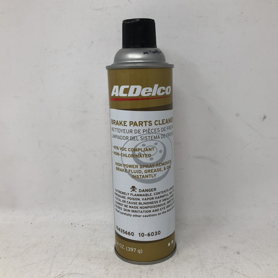 ACDelco Brake Parts Cleaner 45% VOC Non-Chlorinated 10-6030 14oz.