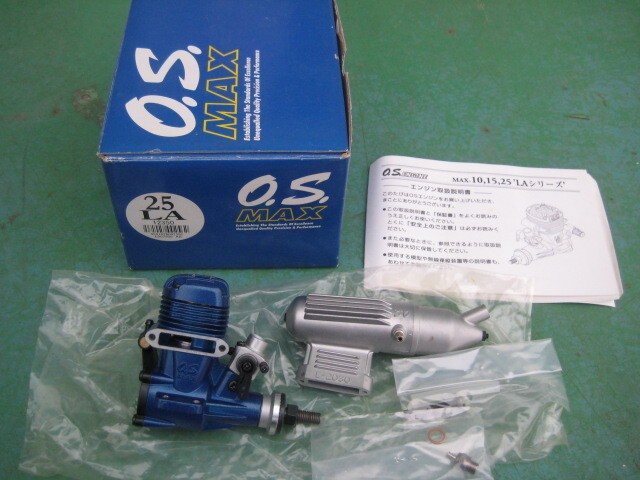 OS Max 25LA 2 Stroke w Muffler Plug RC Nitro Model New Ogawa Seiki