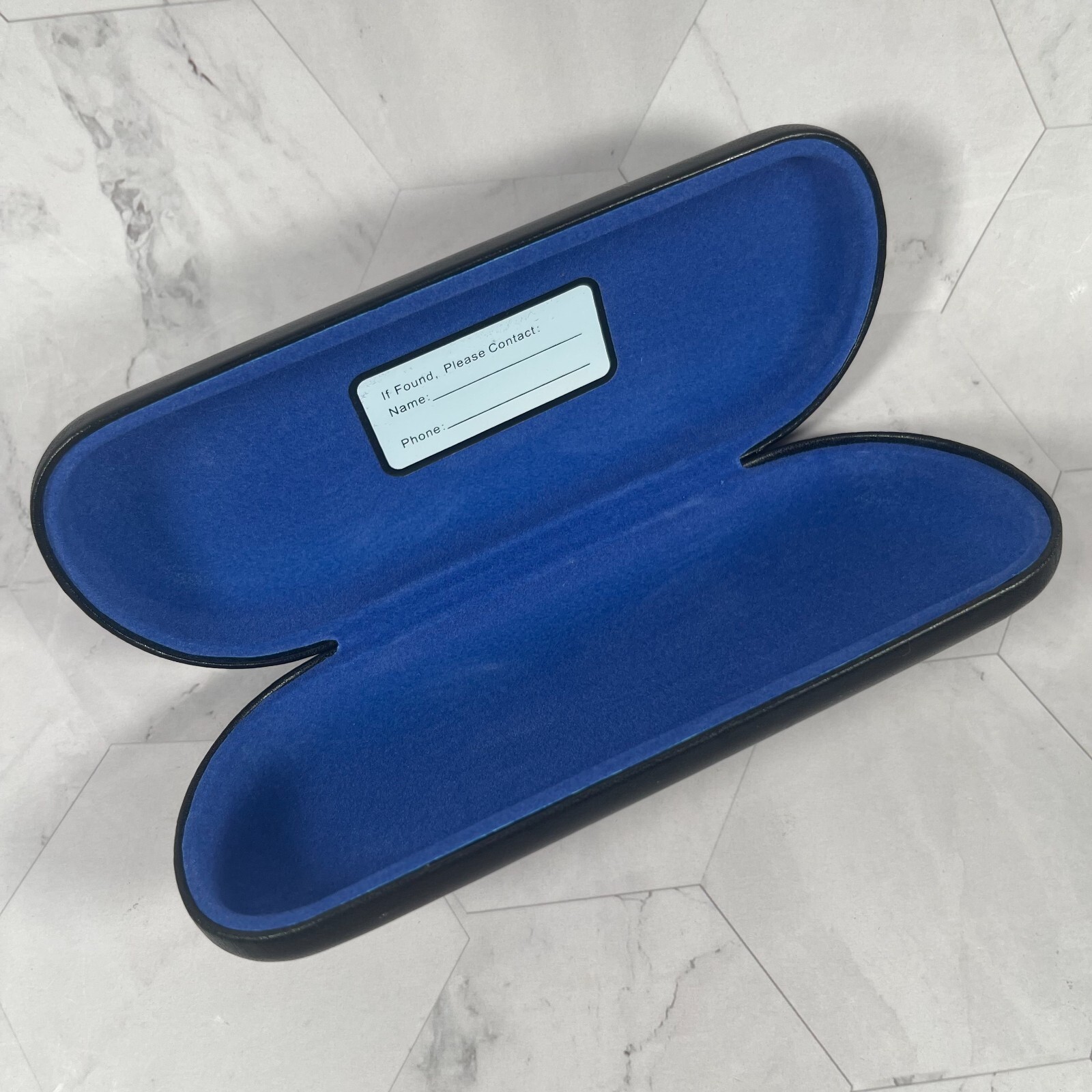 Occhiolini Eyeglasses Hard Case Portable Protective Case Black