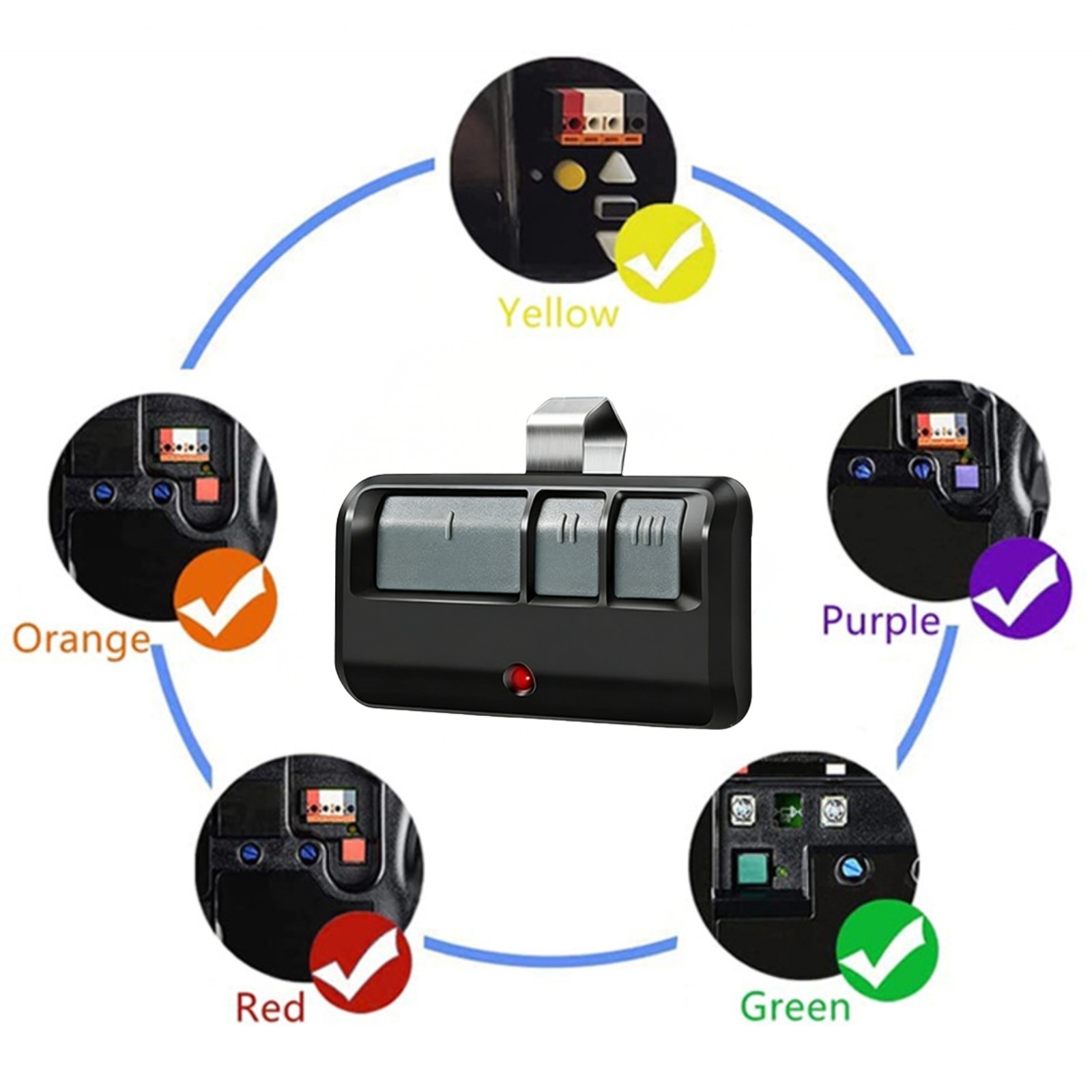 1 Pack-LiftMaster 893Max Remote Control - Black