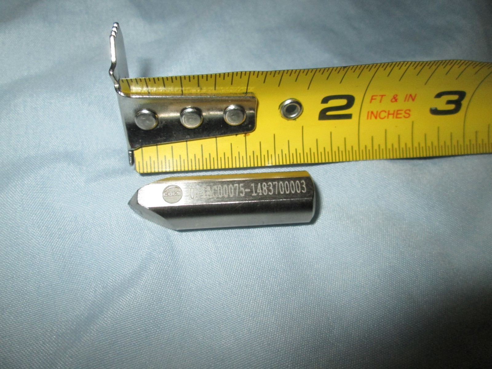 1/2 Carat 7/16" x 1 1/2" CUMI Diamond Dresser Single Point Chisel Edge 30 Degree
