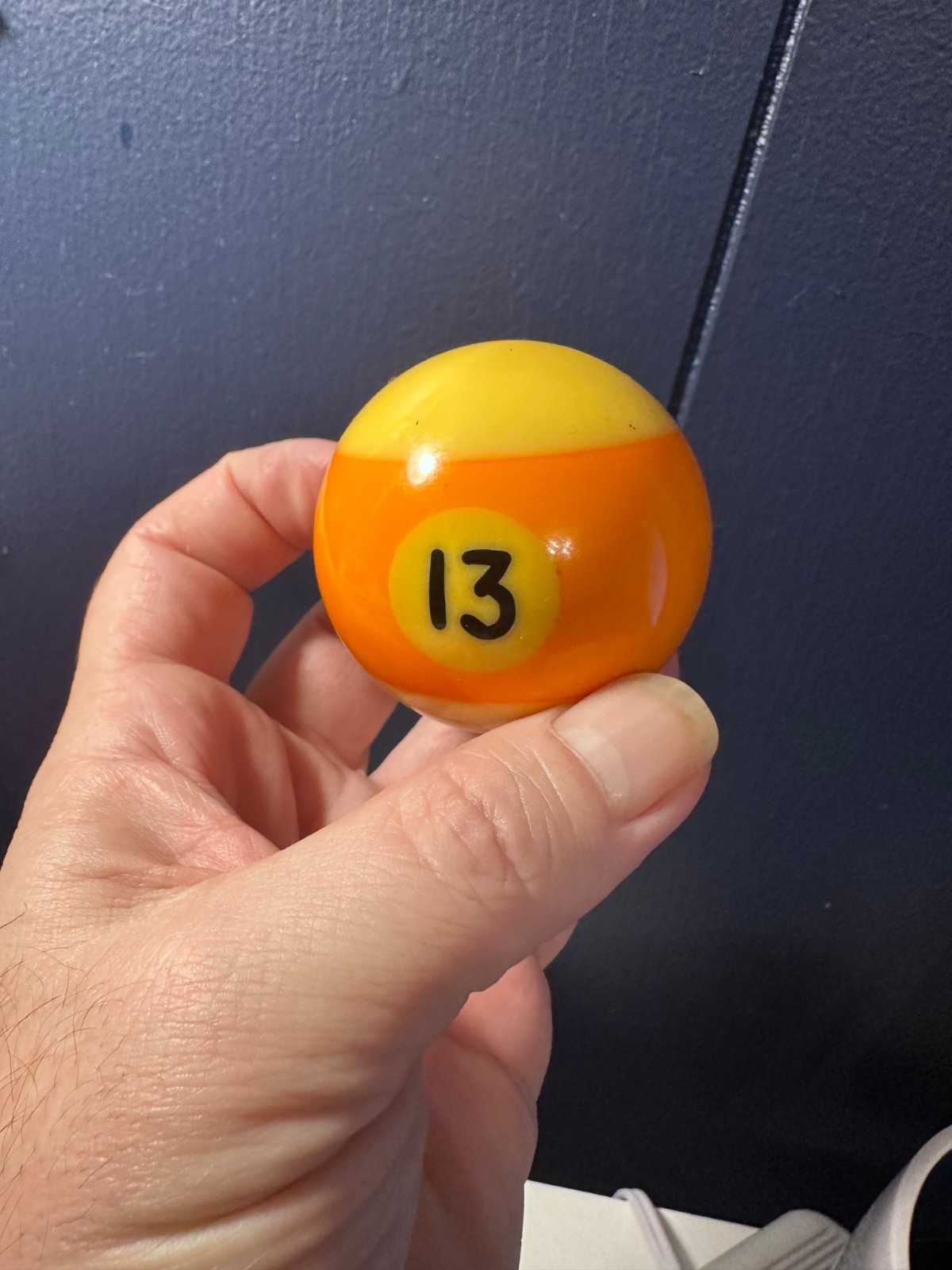 Vintage Bakelite Pool Pocket Billiards Lucky 13 Ball Thirteen 2¼"