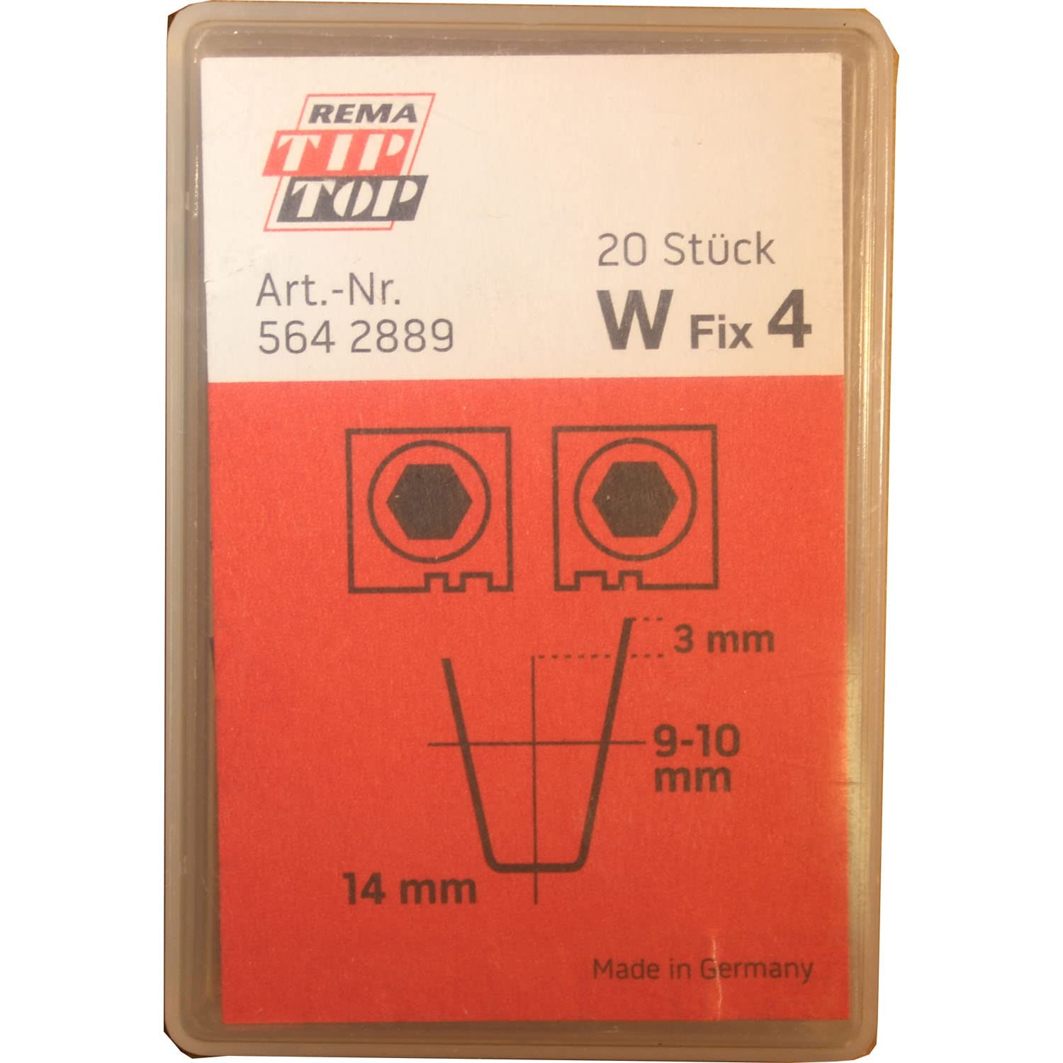 Rema Tip Top W-4 Tire Groover Blades 9-10mm Angle 20 Pack