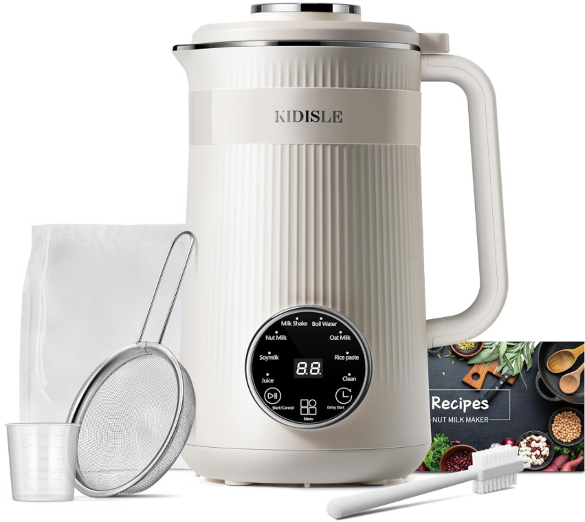 Máquina para Leche Vegetal 8 en 1 1L Programable Calienta y Tritura Automática