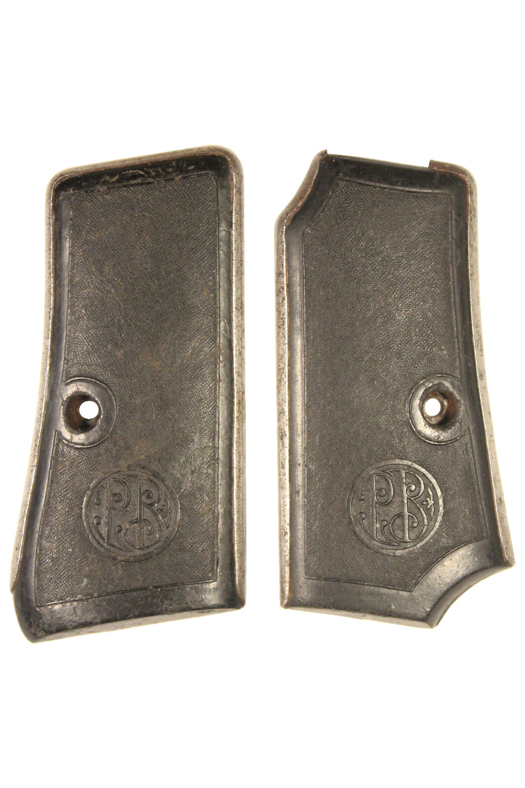 Original Rare Factory Beretta 1934 1935 Metal Backed Pistol Grips Italian PB