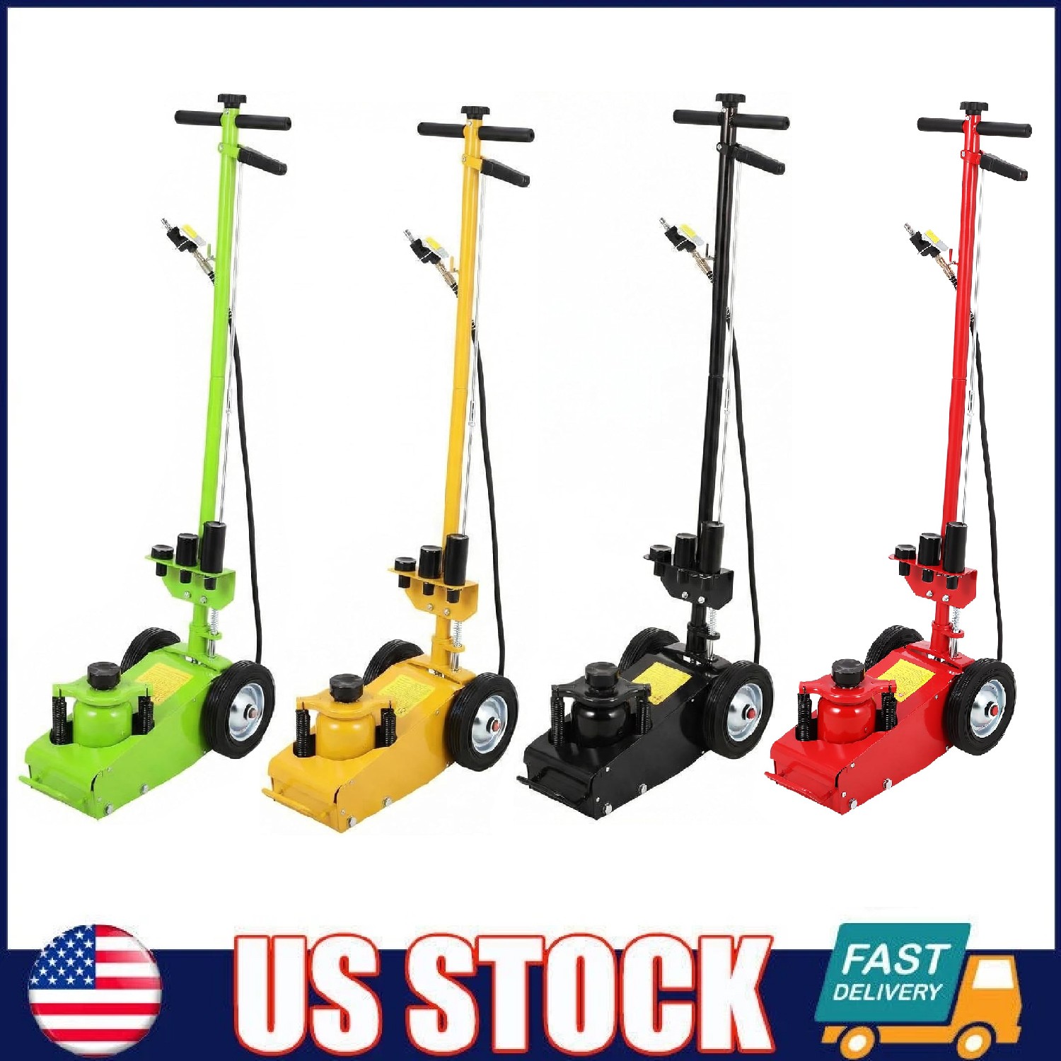 Heavy Duty 22 Ton Air Hydraulic Floor Jack Wheel Lift Auto Equipment Repair Jack