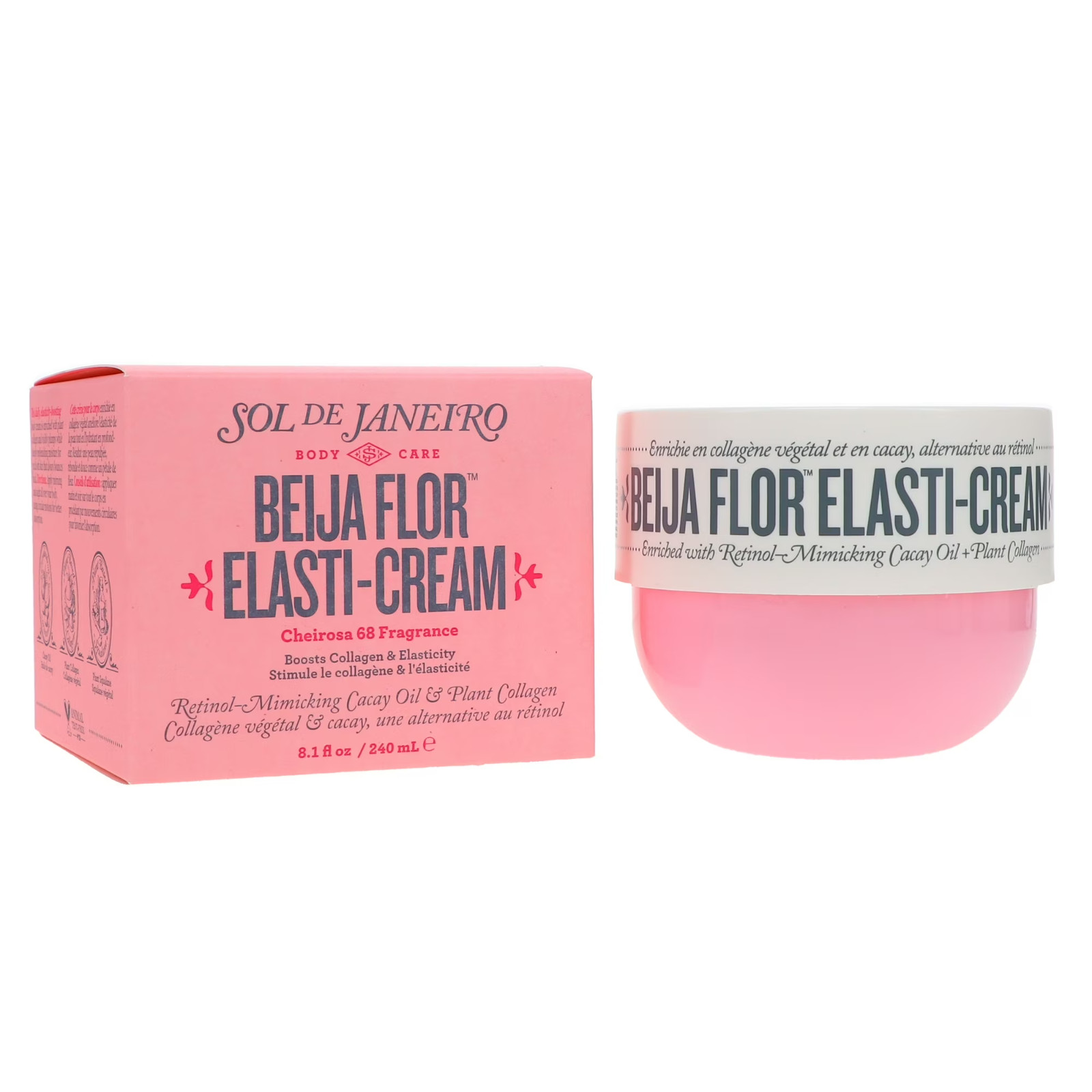 Sol de Janeiro Beija Flor Elasti-Cream, Cacay Oil|Collagen,  8.1 fl oz NEW