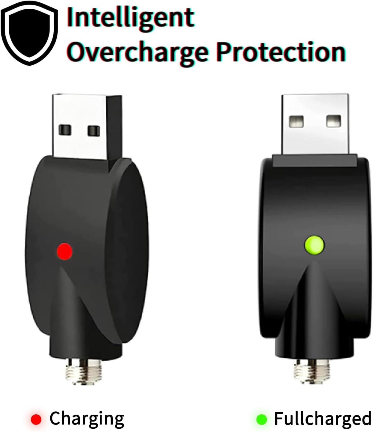 Smart USB Charger Cable with LED Indicator and Overcharge Protection, 3 Pack