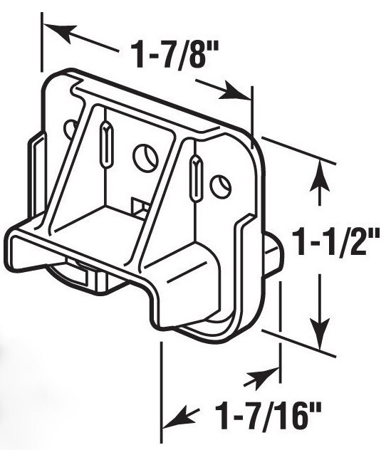 Kenlin Rite Trak Version 1 ( 3 Sockets) Plastic Drawer Guides / Glides Repair