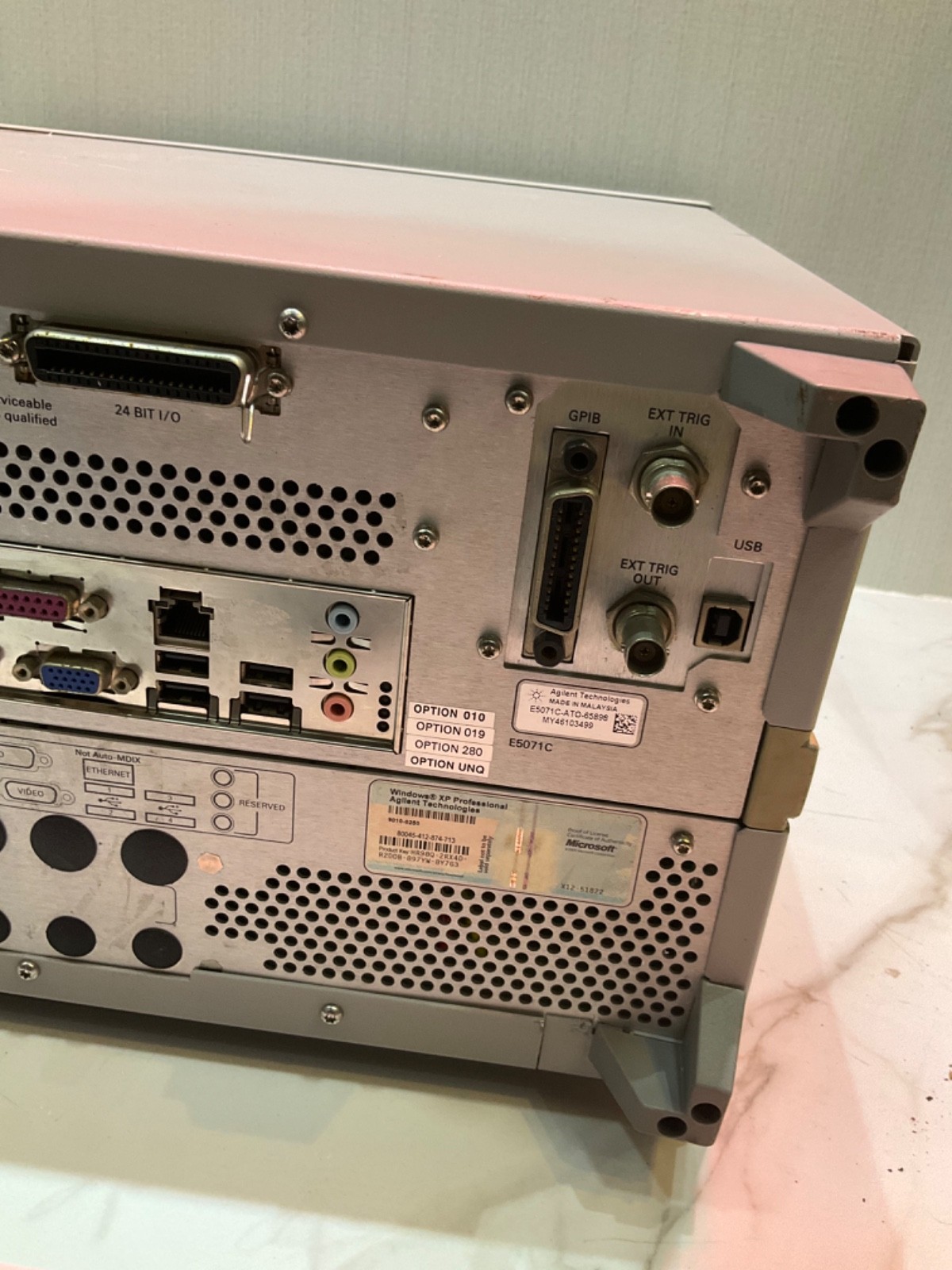 AGILENT TECHNOLOGIES E5071C NETWORK ANALYZER 9KHz-8.5GHz E5071C-ATO-65898
