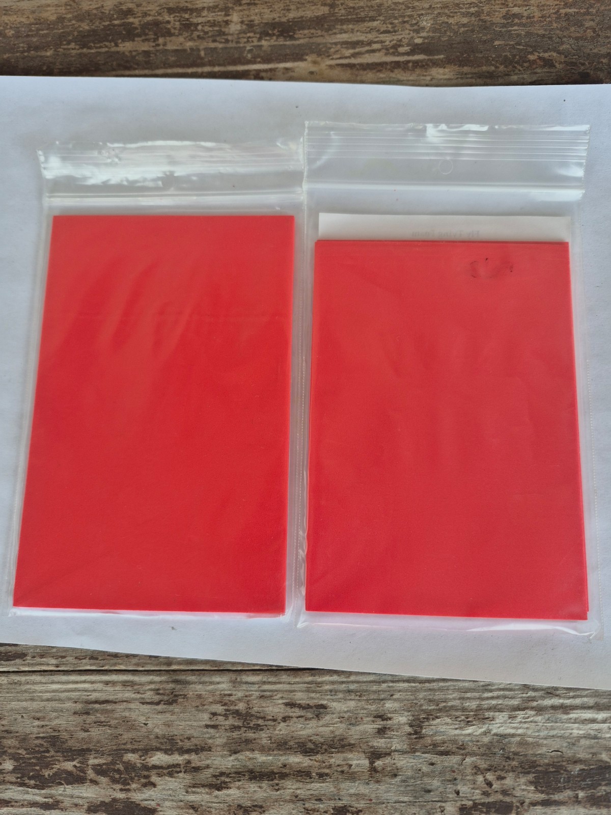 1- 1/2pks Fly Tying FOAM 2 MM River Road  red 1pk 2 sheets 1pk 1 sheet  F2