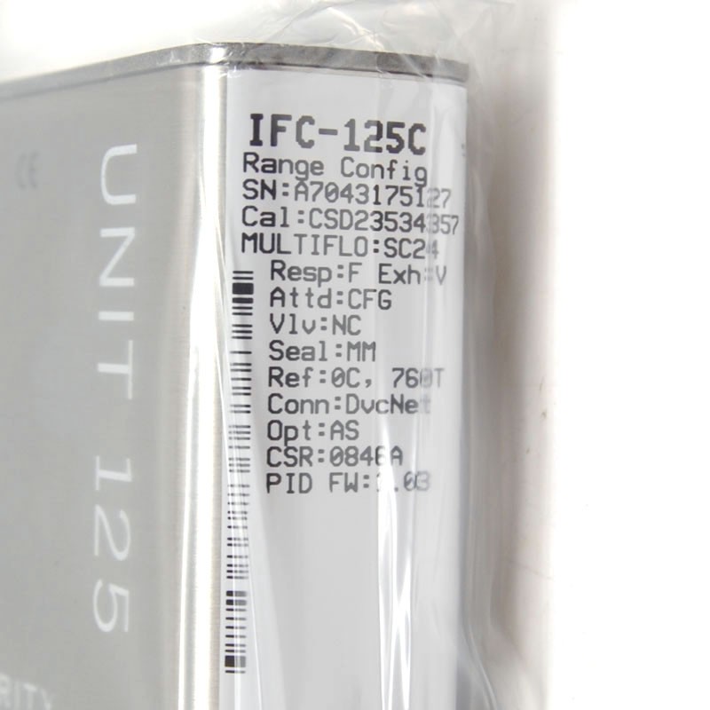 NEW Celerity/Unit IFC-125C Mass Flow Controller MFC (N2/860 SCCM) Digital+Cert.