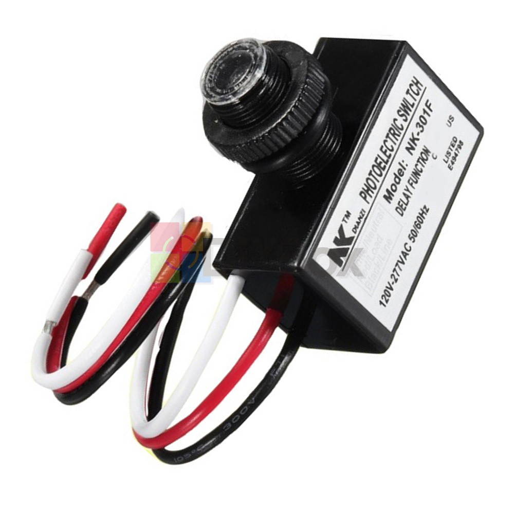 AC 120–277V NK-301F Light Control Switch LED Photoelectric Switch Sensor