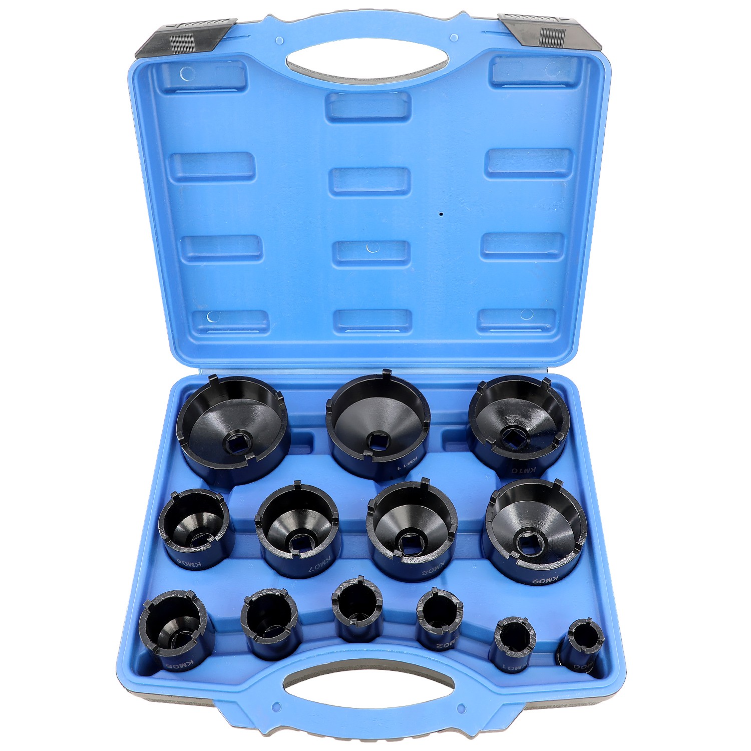 13pc Spindle Nut Socket Kit for Ball Joints Axle Locknuts KM Groove Nuts
