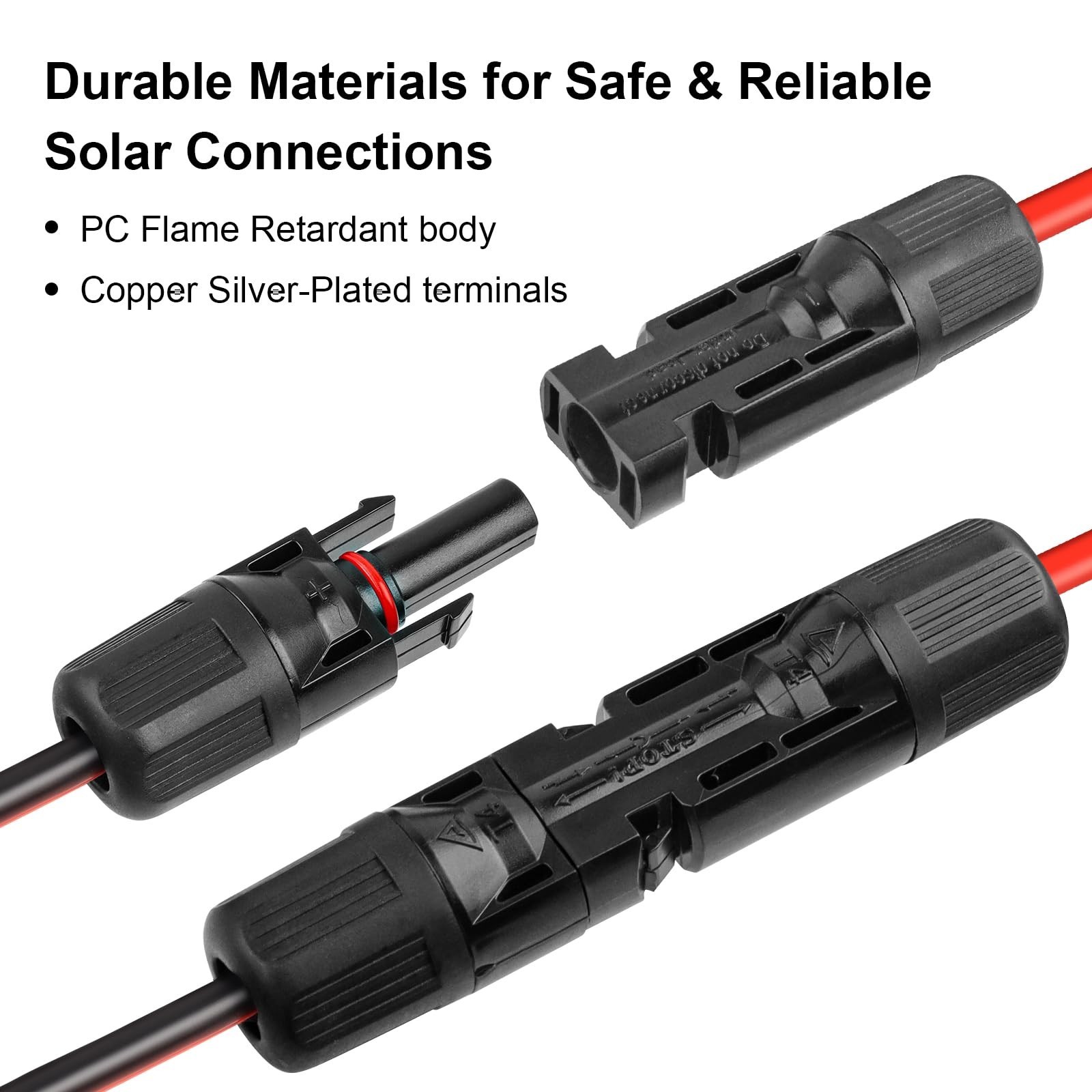 10AWG Solar Anderson Extension Cable 20FT for Solar Power Systems