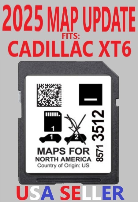 CADILLAC XT6 UPDATED 2025 MAP SD CARD 85713512 SD Navigation Card