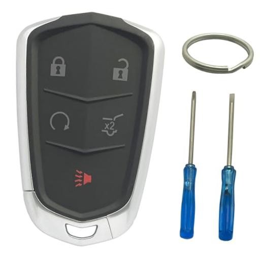 Smart Key Fob Shell Case Replacement Fits for Cadillac XT5 2017 5 Buttons b