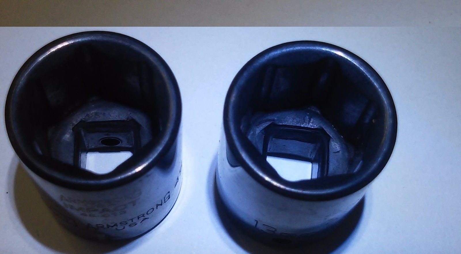 Armstrong 1/4" Dr 13mm Impact Socket USA 45-013 2PCS