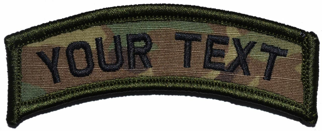 LARGE Custom Text Tab Patch