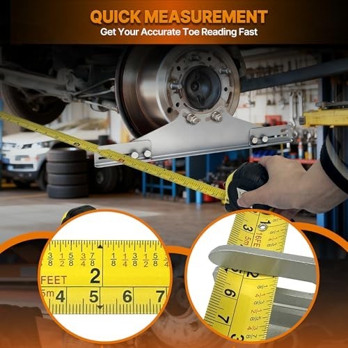 Wheel Alignment Tool With 2 Tape Measures Digital Angle Finder For SUV ATV UTV