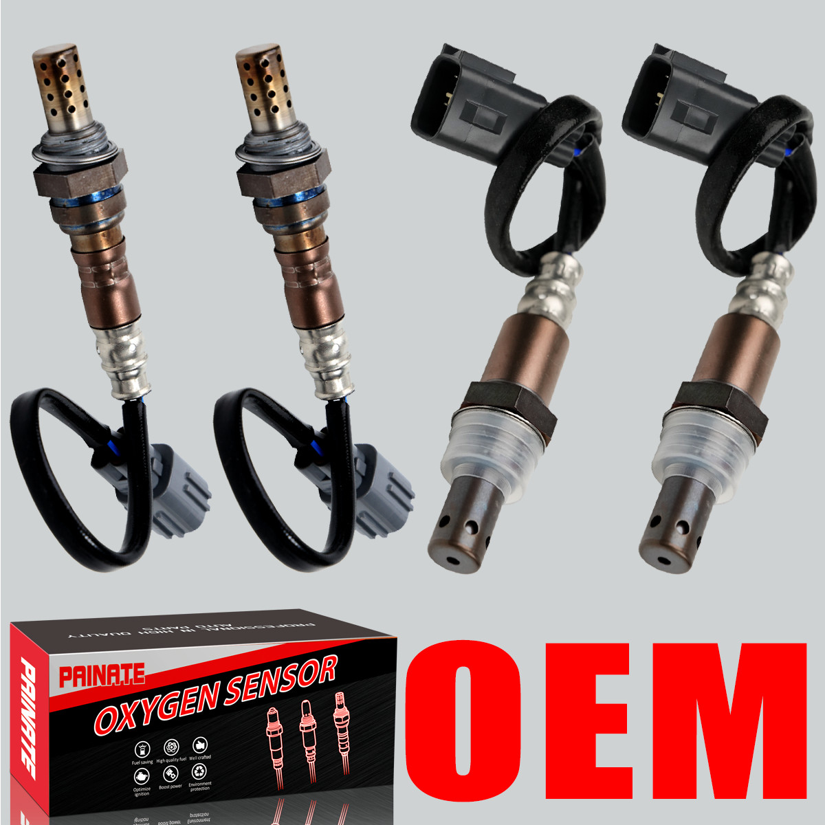 Brand 4PCS OEM Upstream & Downstream Oxygen O2 Sensor For Toyota Tundra 4.7L V8