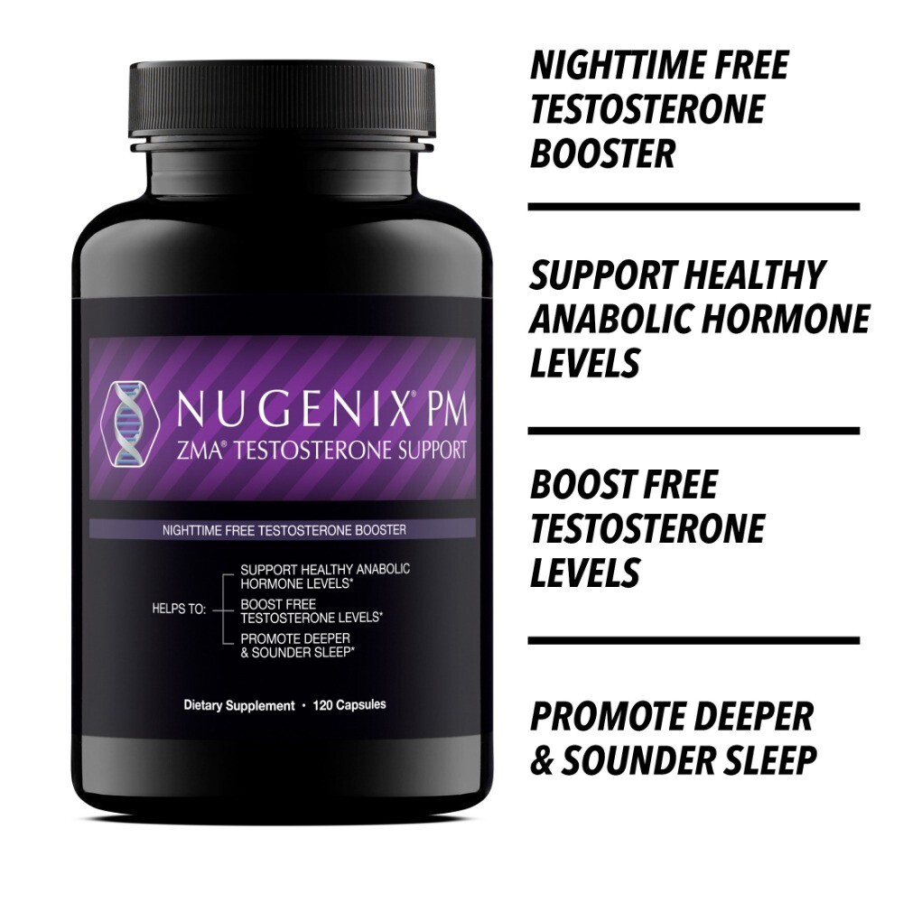 Nugenix Pm Zmn Testosteron Slupor Build Muscle And Strength 120 Caps