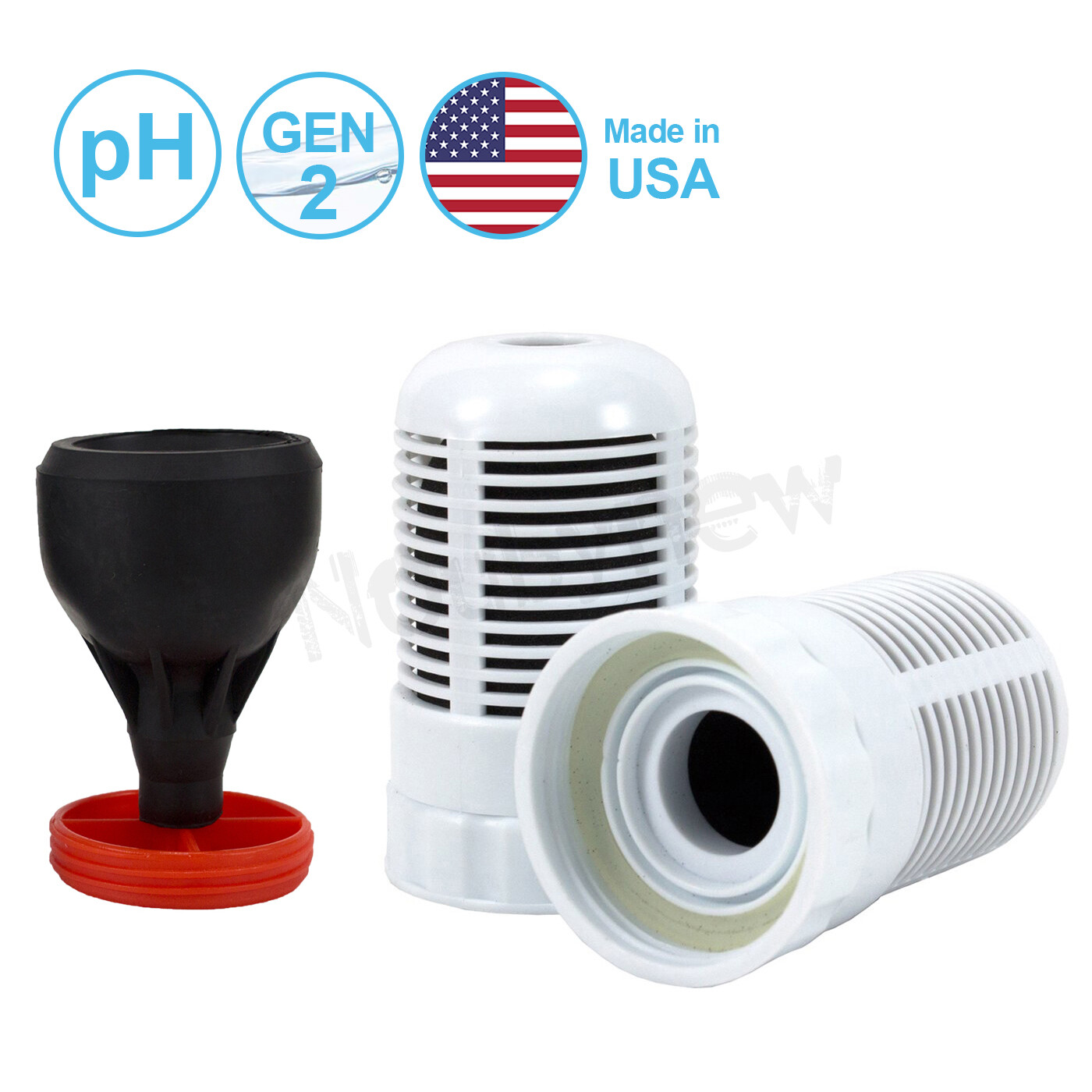 Seychelle pH2O Replacement Filters for pH Alkaline Water Pitcher Filter 2-PACK!!