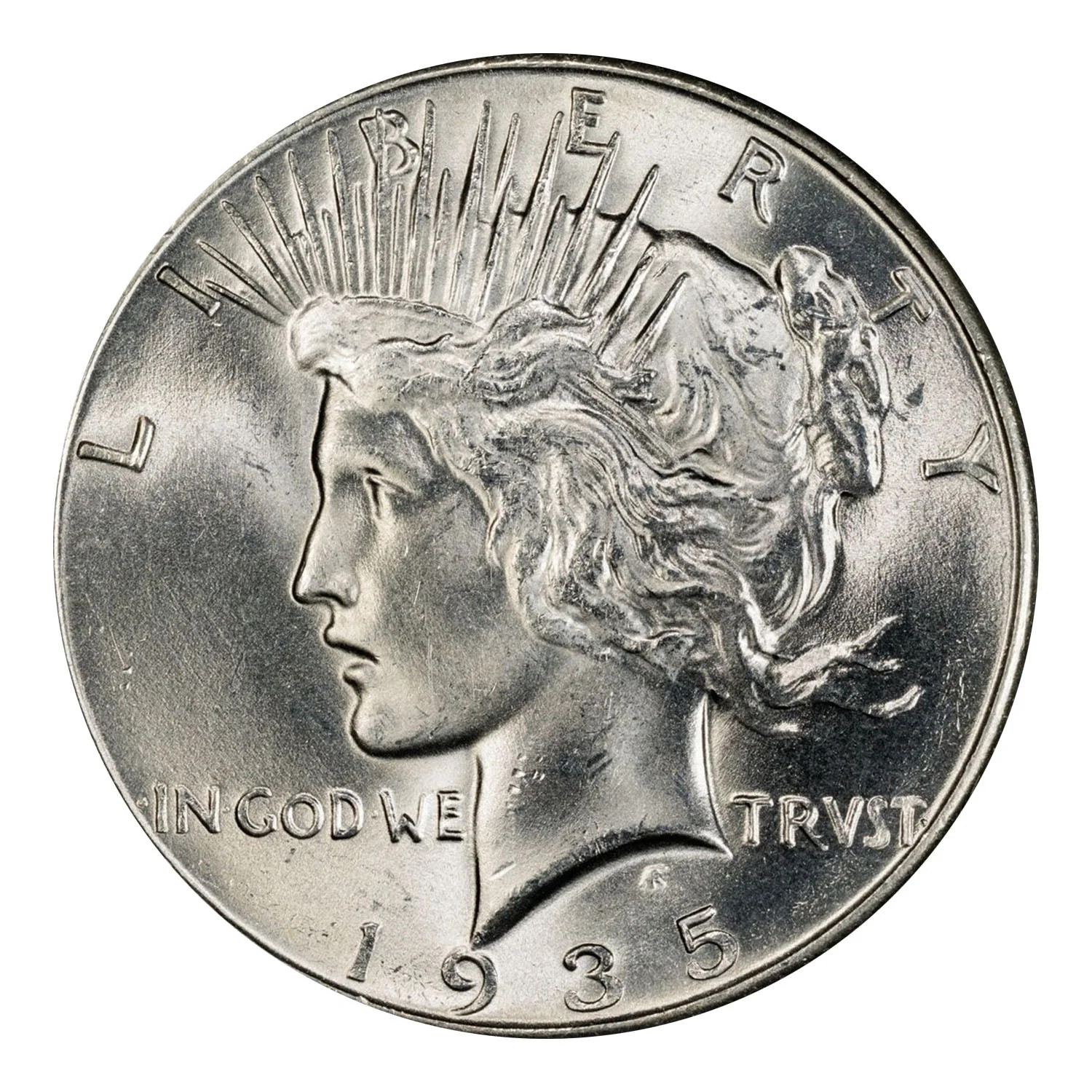 1935 Peace Dollar PCGS MS-64