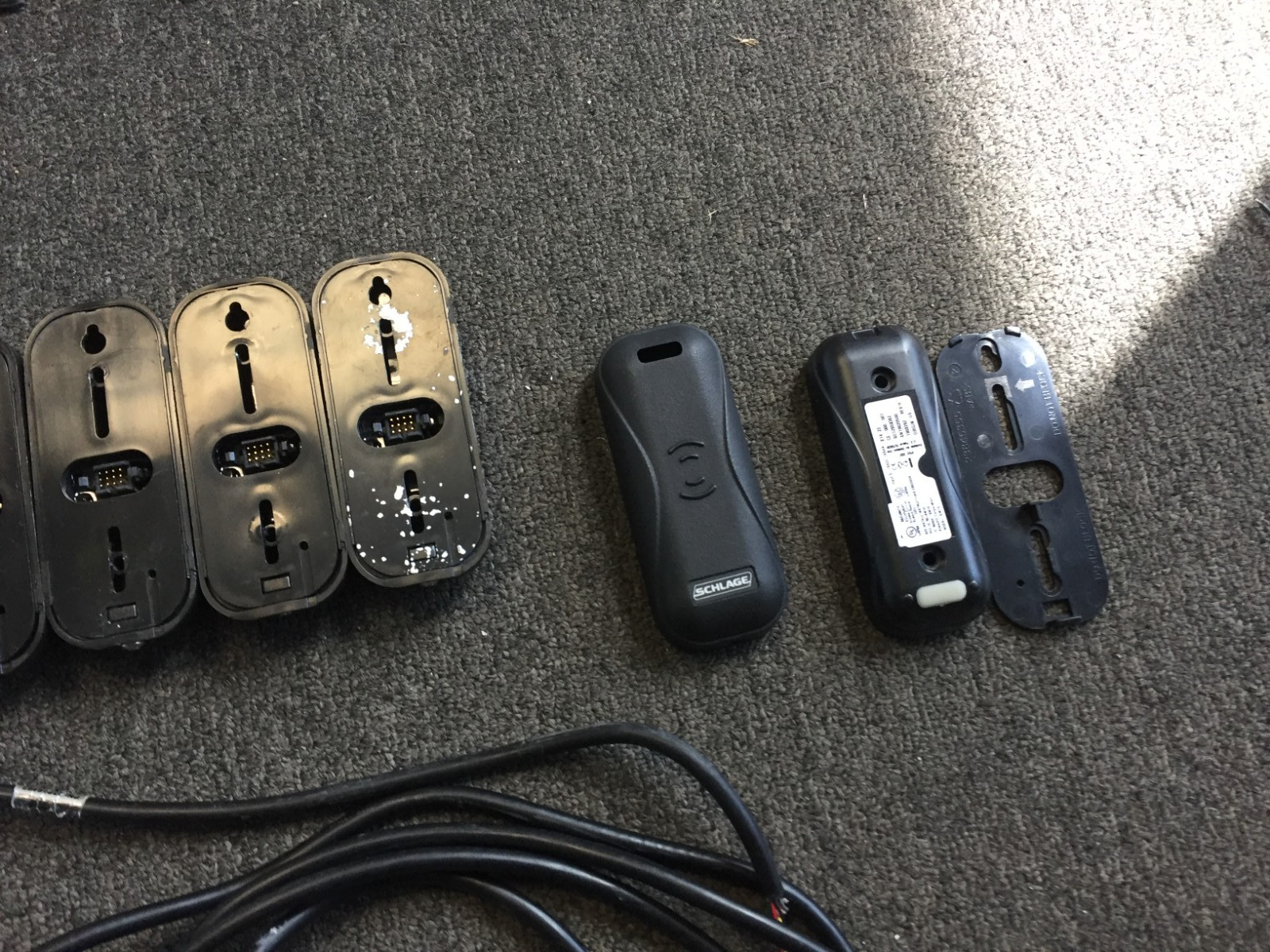 Lot of 5 SCHLAGE APTIQ SM10 Access Control Card Readers, Black-30 day wty