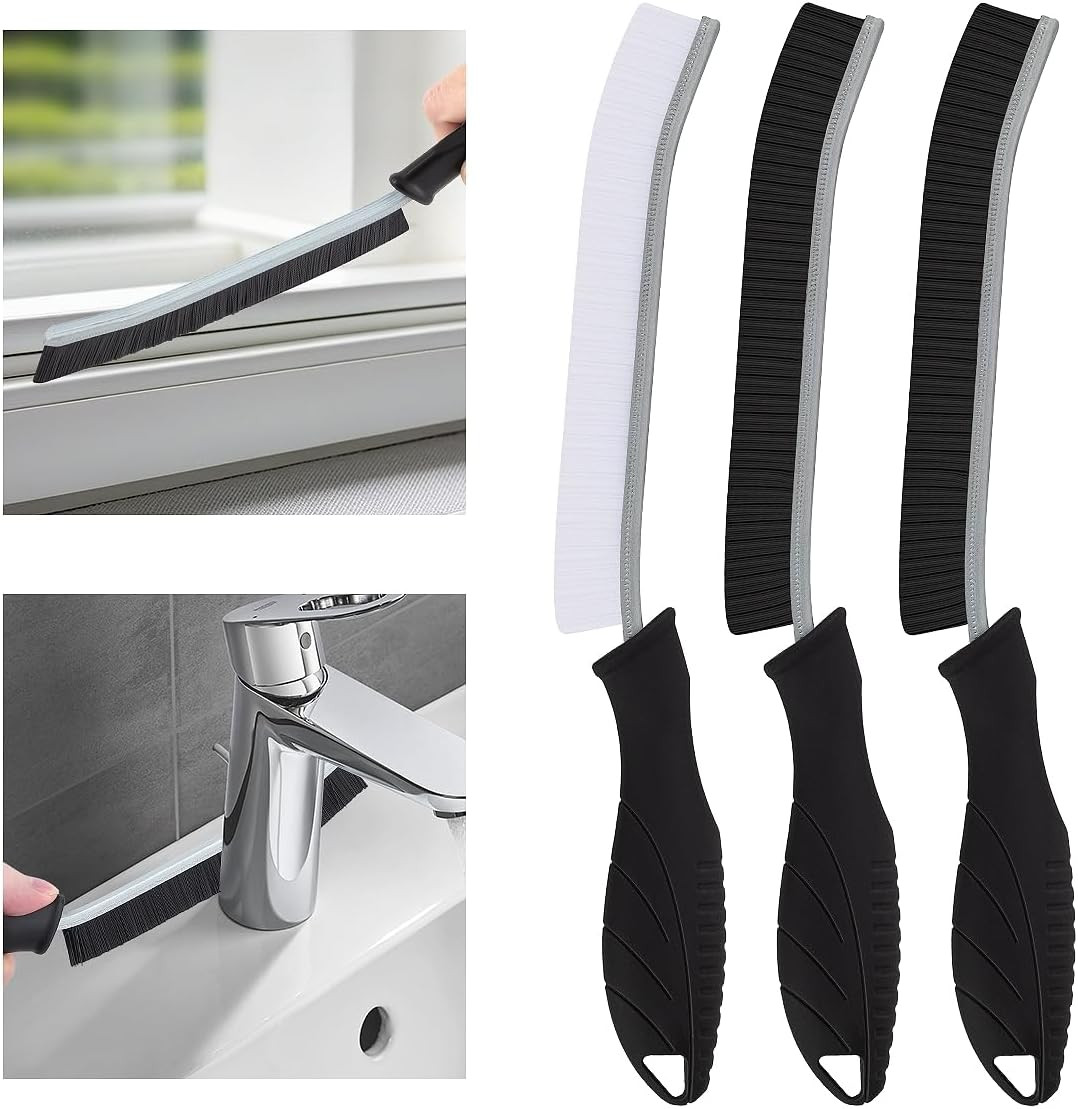 3Pcs Hard Bristle Crevice Cleaning Brush, Scrub Brush, Kitchen Sink Cleaning Bru
