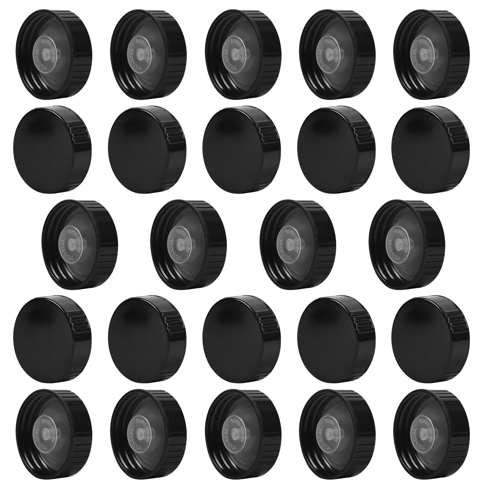 24 Pieces 38mm Poly Seal Screw Taperseal Growler Caps for 1/2 1 Gallon Jugs