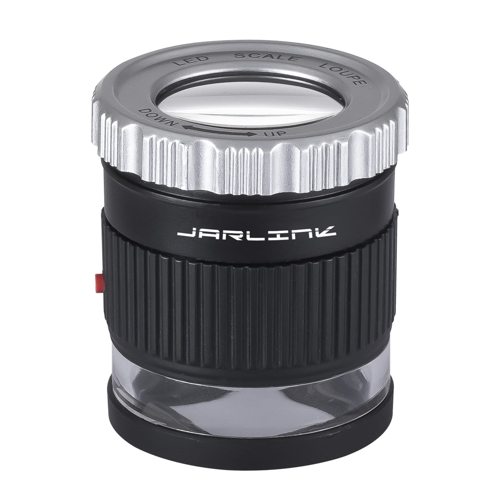 JARLINK 30X Jewelers Loupe, Adjustable Focal Length Magnifier with 3 LED Ligh...