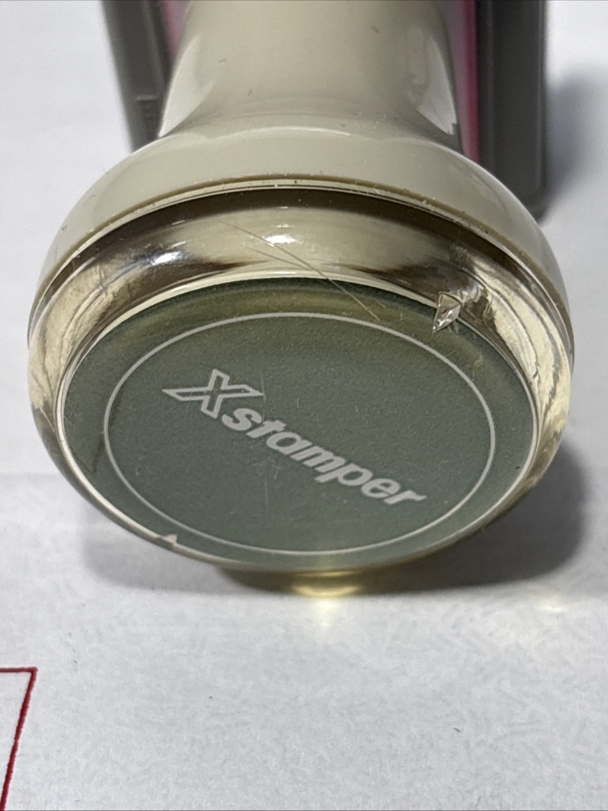 Xstamper Stamp Red ‘PACKED BY’ Vintage