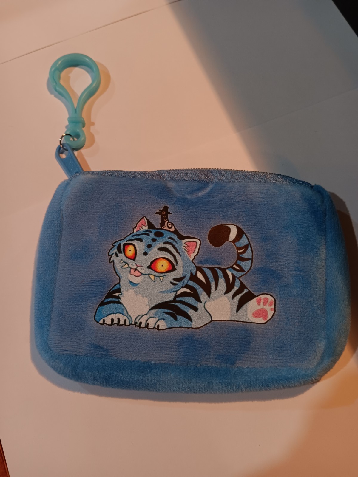K-Pop Demon Hunters Derpy Tiger Plush Change Purse (Blue)  (NEW)