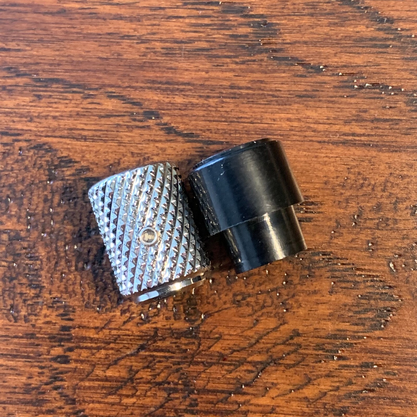 NICKEL Plated - Solid Brass / Telecaster Knurled Guitar Knobs & Switch Tip Set