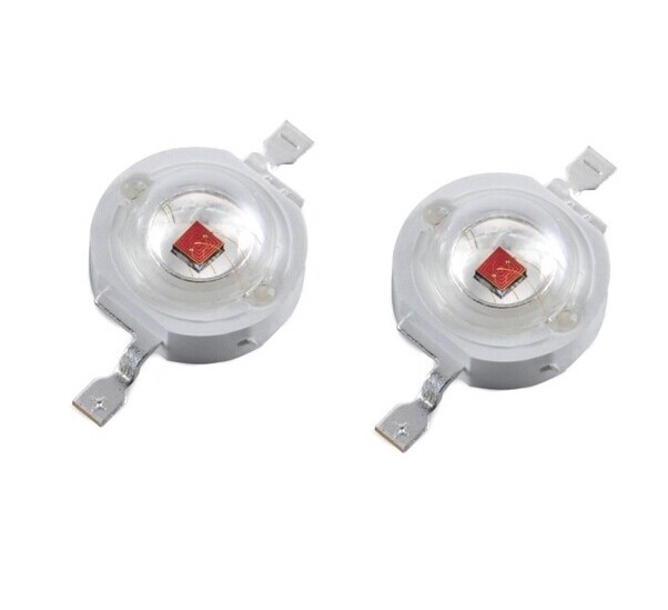 10PCS 1W Red Led Chip High Power LED Beads 50LM Red NEW