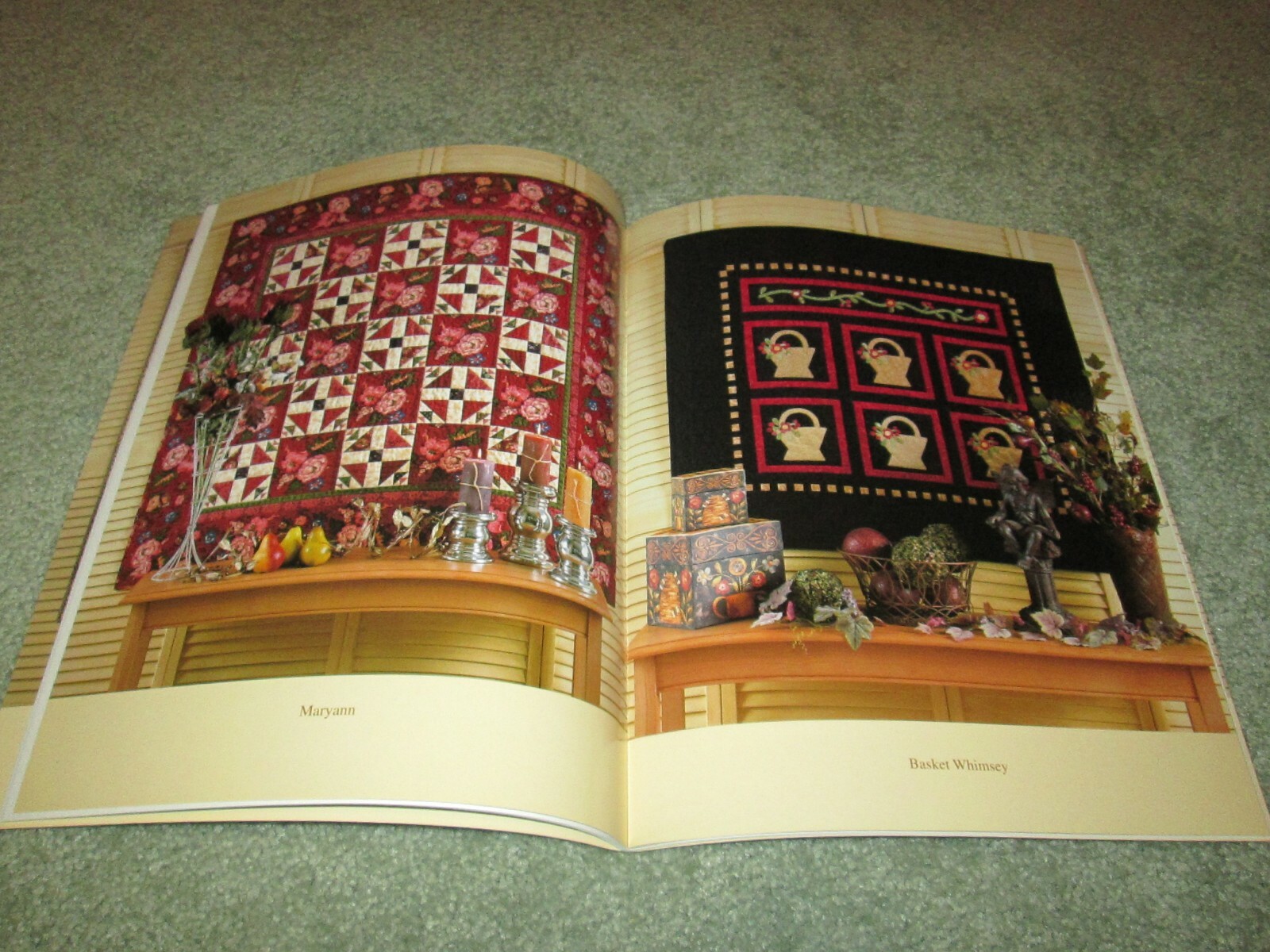 NEW RARE CABBAGE ROSE "MEADOW ROSE" QUILT PATTERNS BOOK 2001