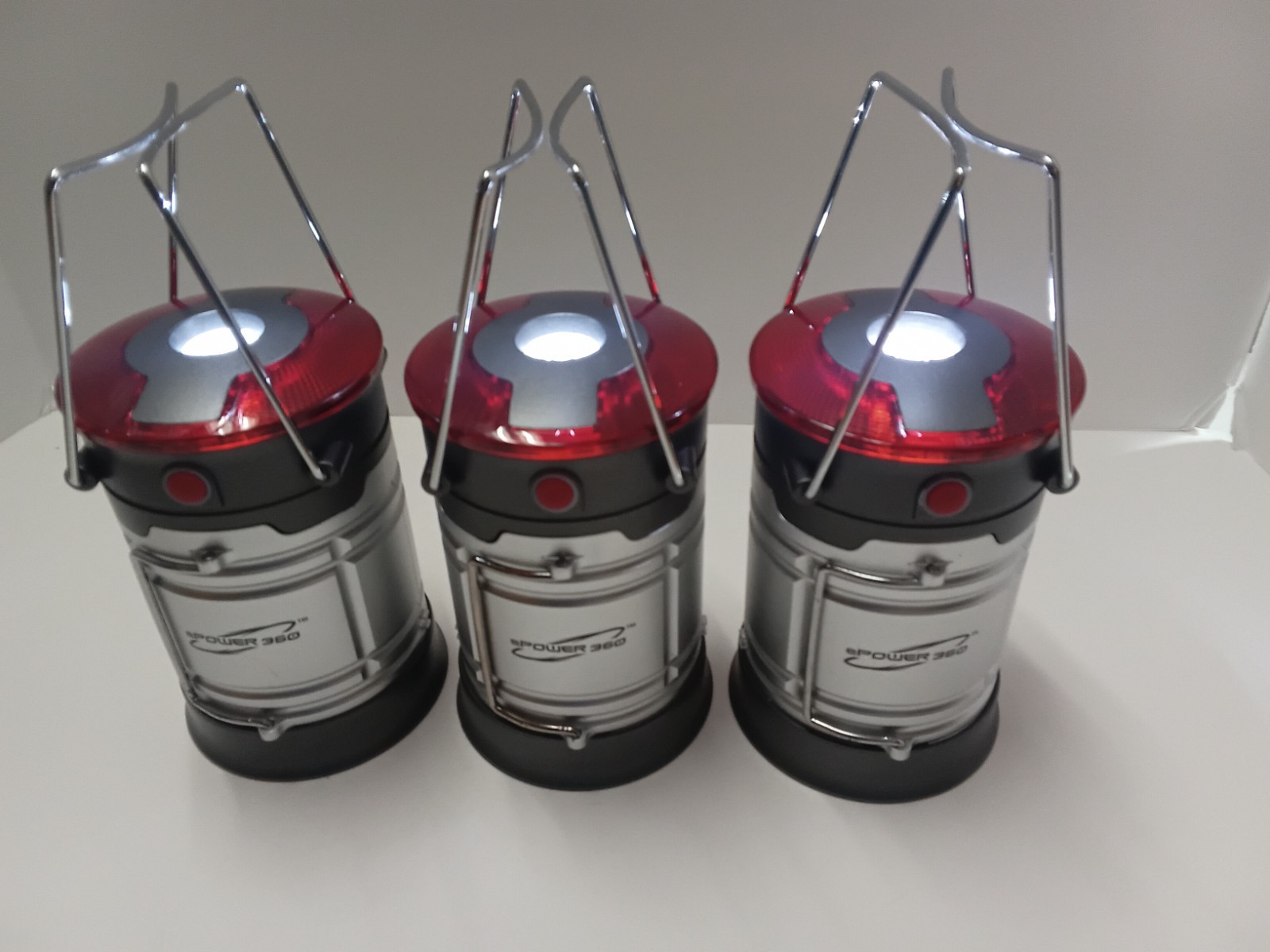 Lot of 3 ePower 360 Light Capsule Lantern,Emergency Light, EUC