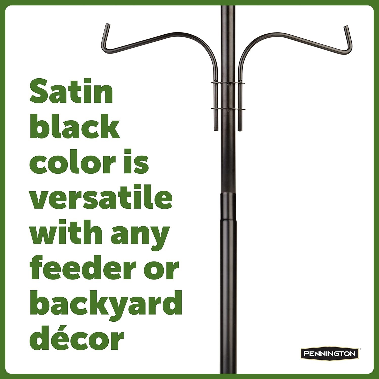 Pennington Feeder Pole Plus Bird Black 5 ft